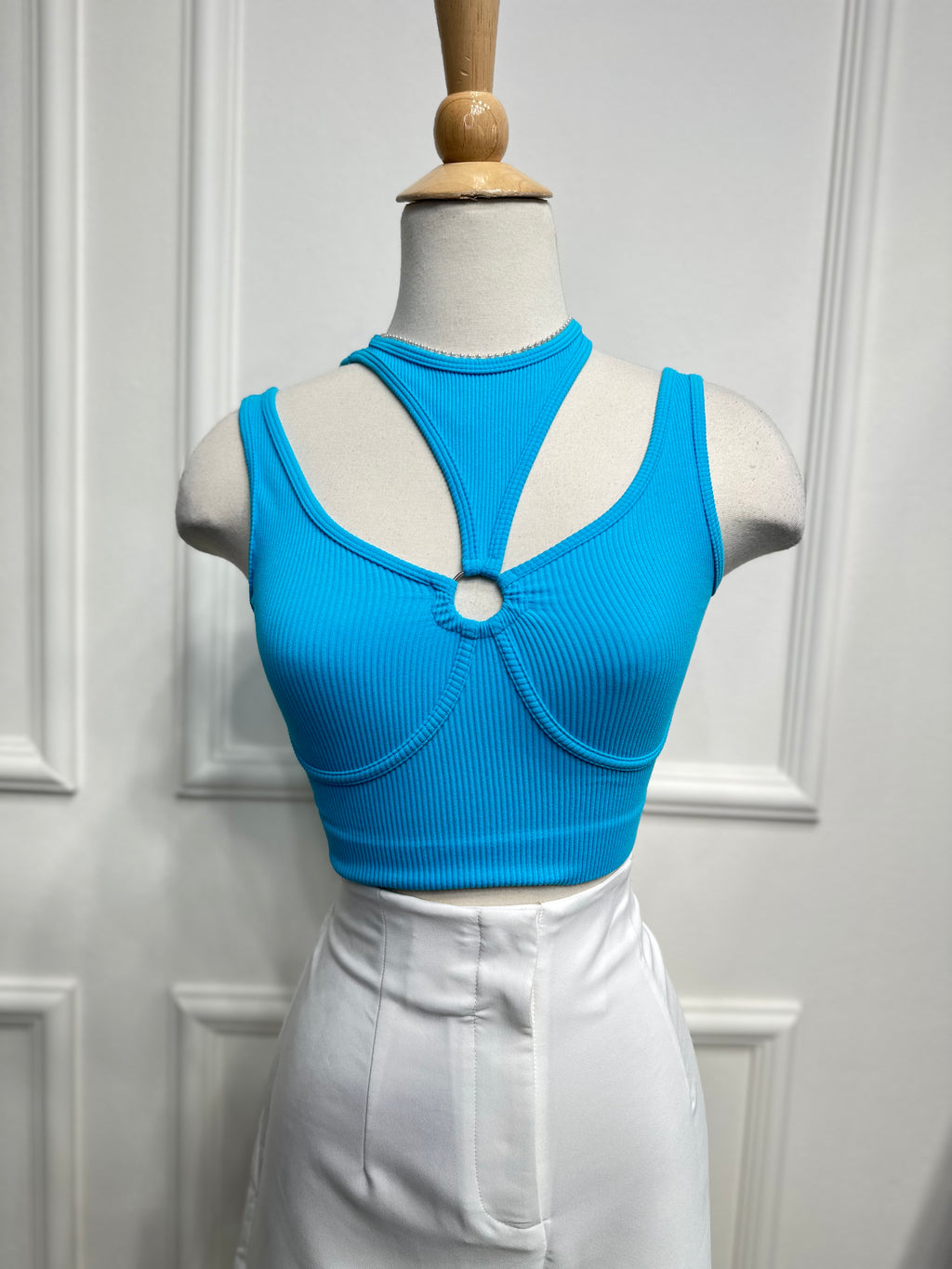 Blue basic top