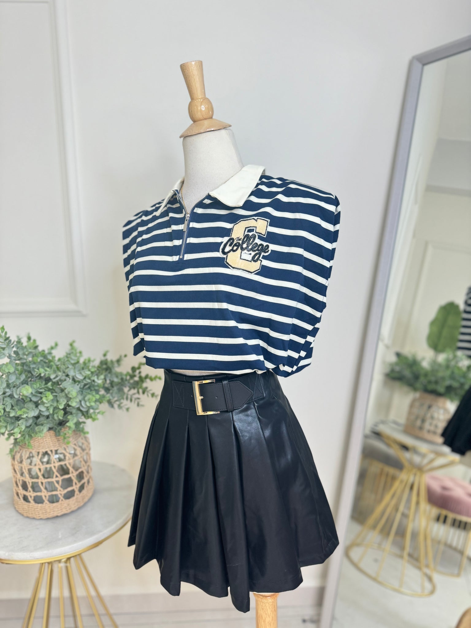 C Blouse Navy