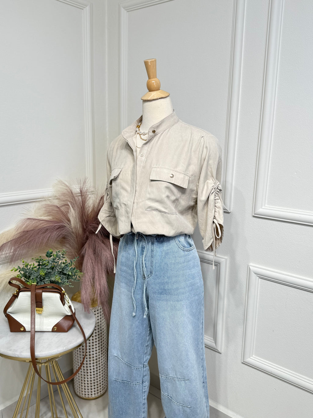 Cream Blouse