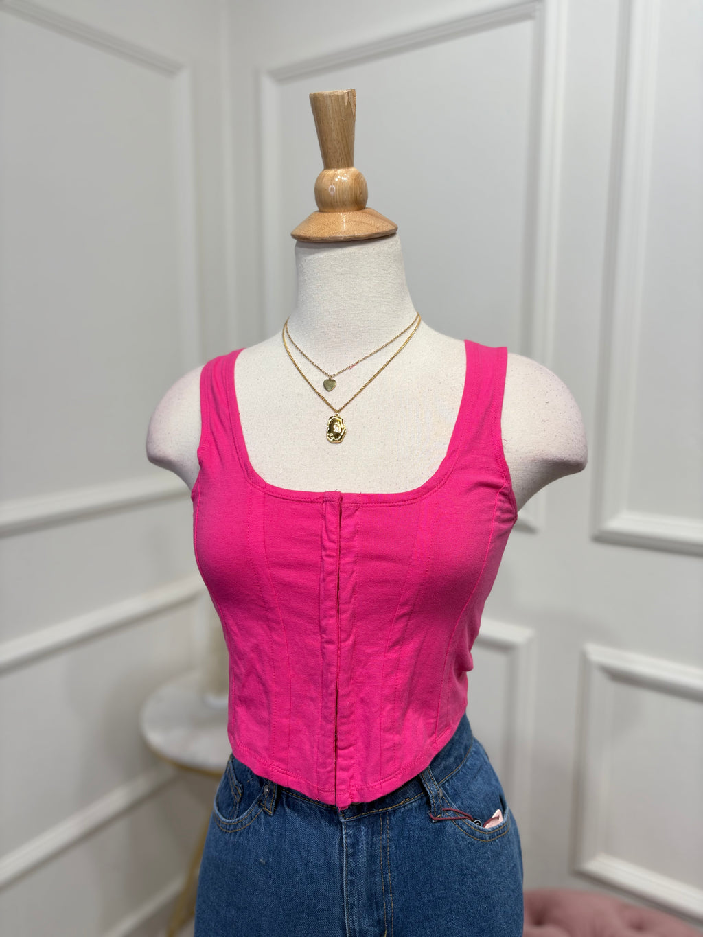 Pink top casual