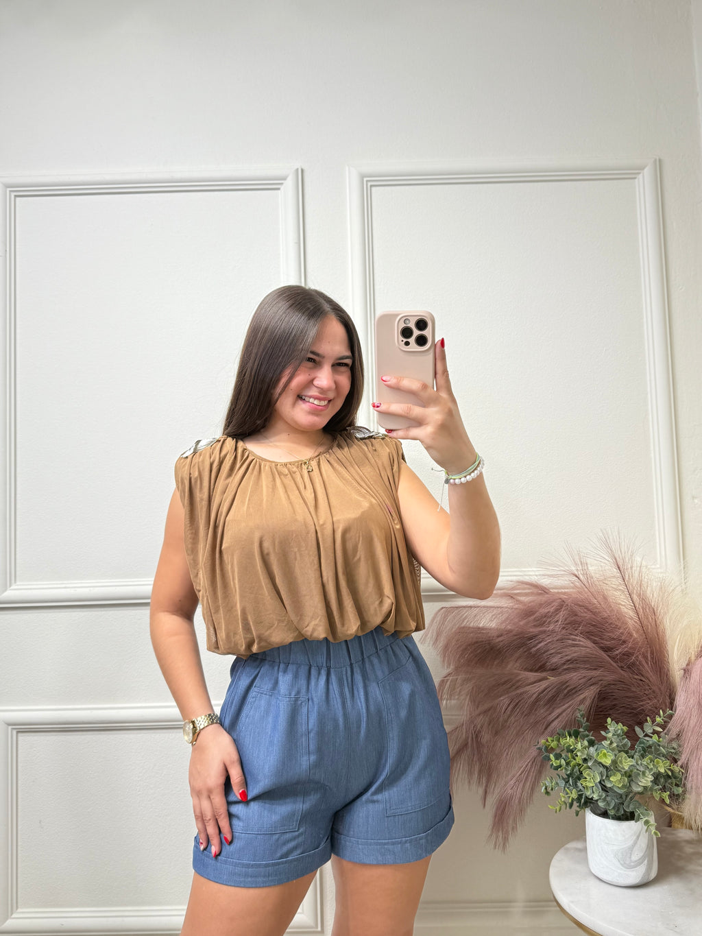 Elegant Brown Blouse
