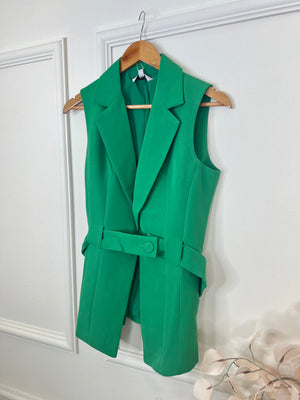 Girl Boss Green Vest