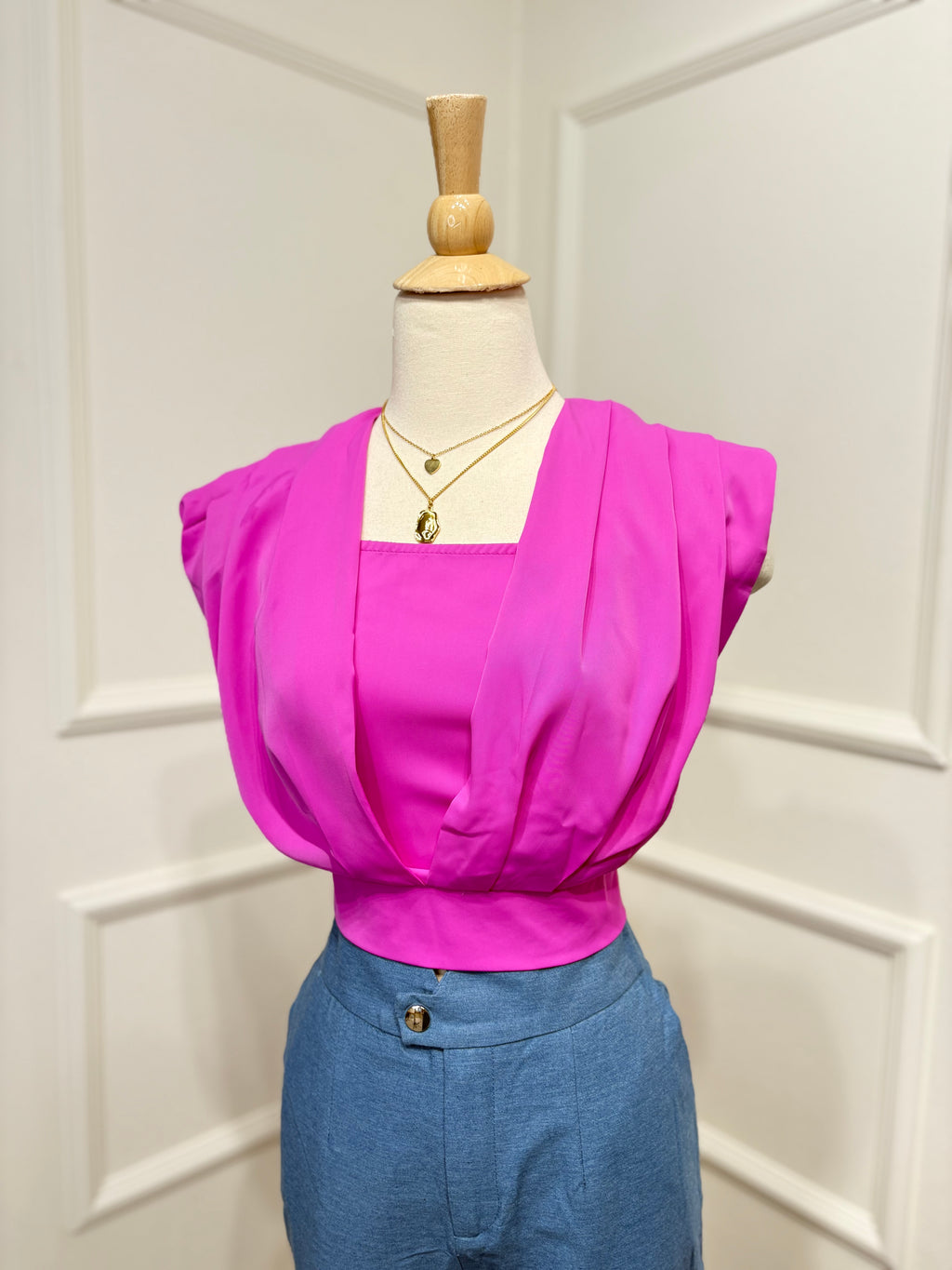 Magenta blouse