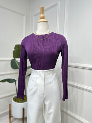 Velvet Purple Blouse