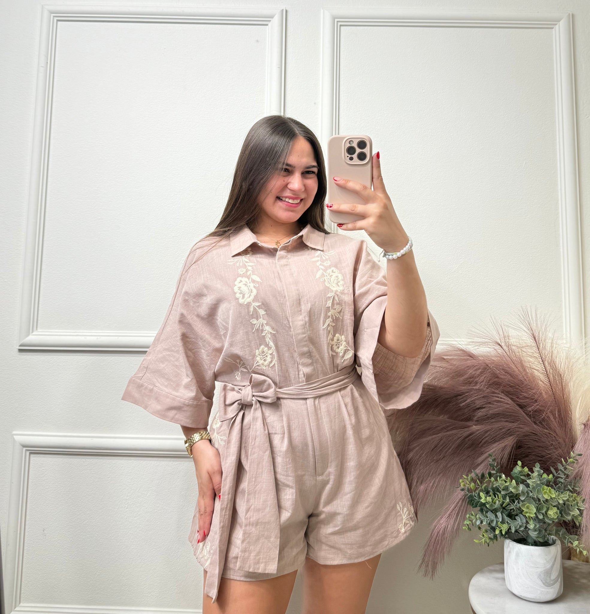 Cream Romper