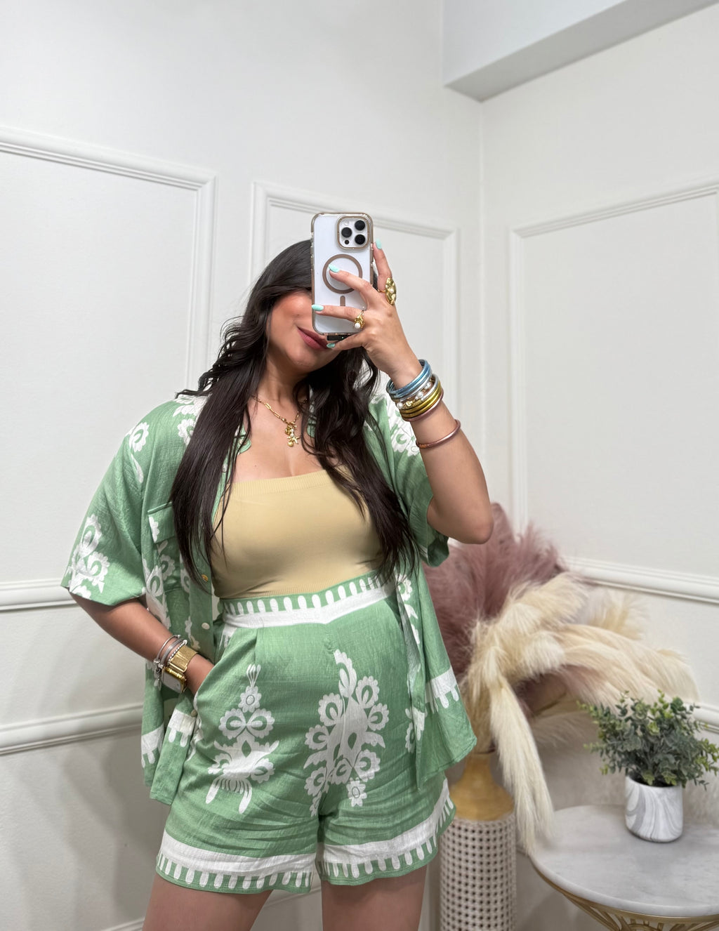 Two Piece Green Set
