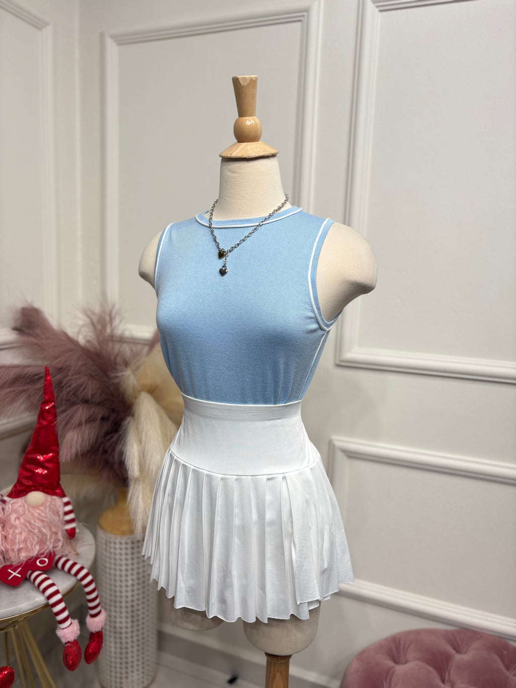 Sky blue top