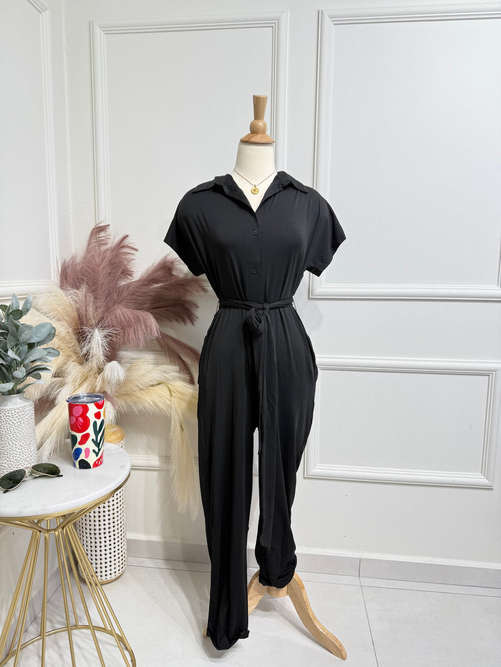 Black jumpsuit