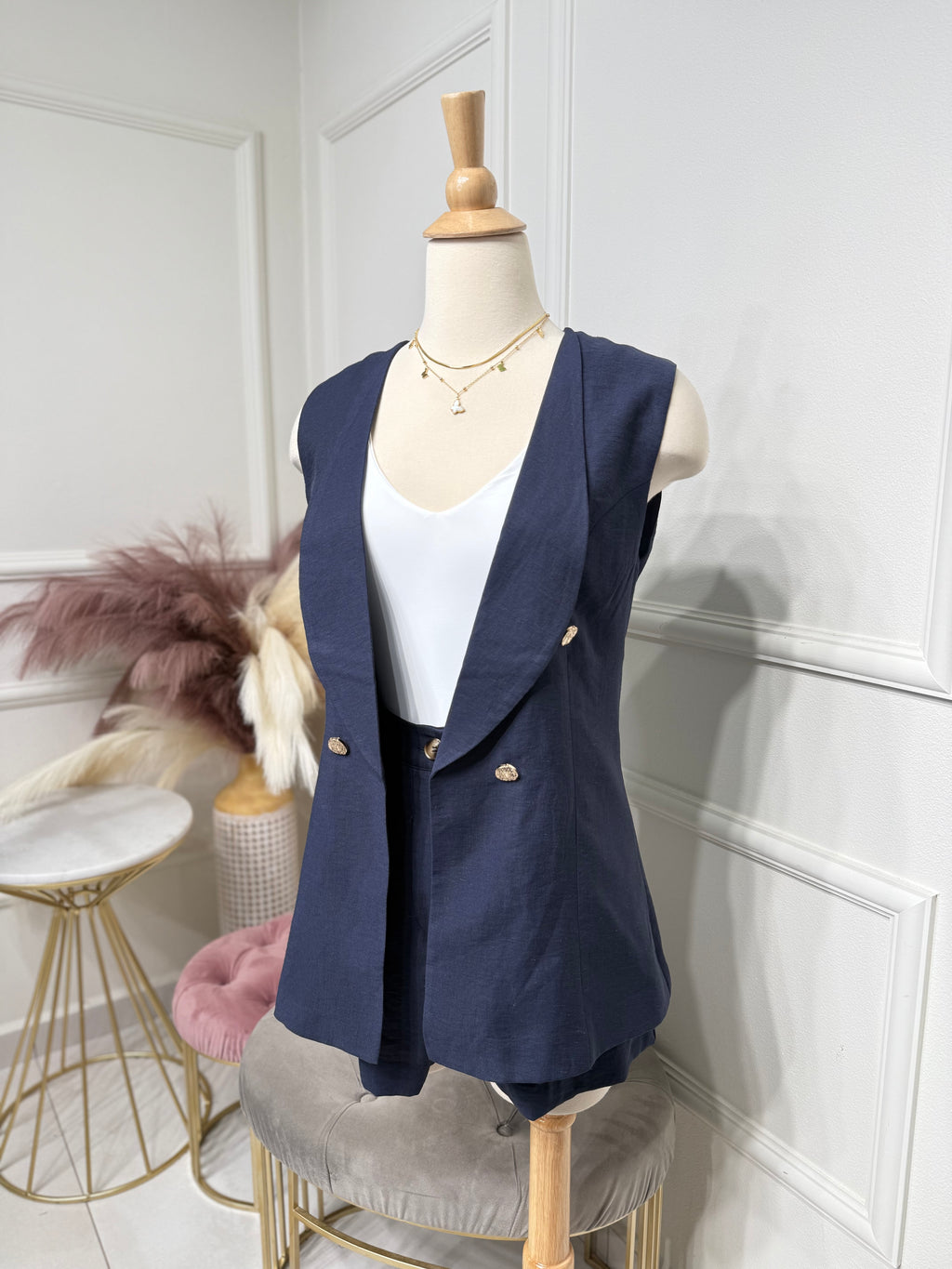 Navy Vest