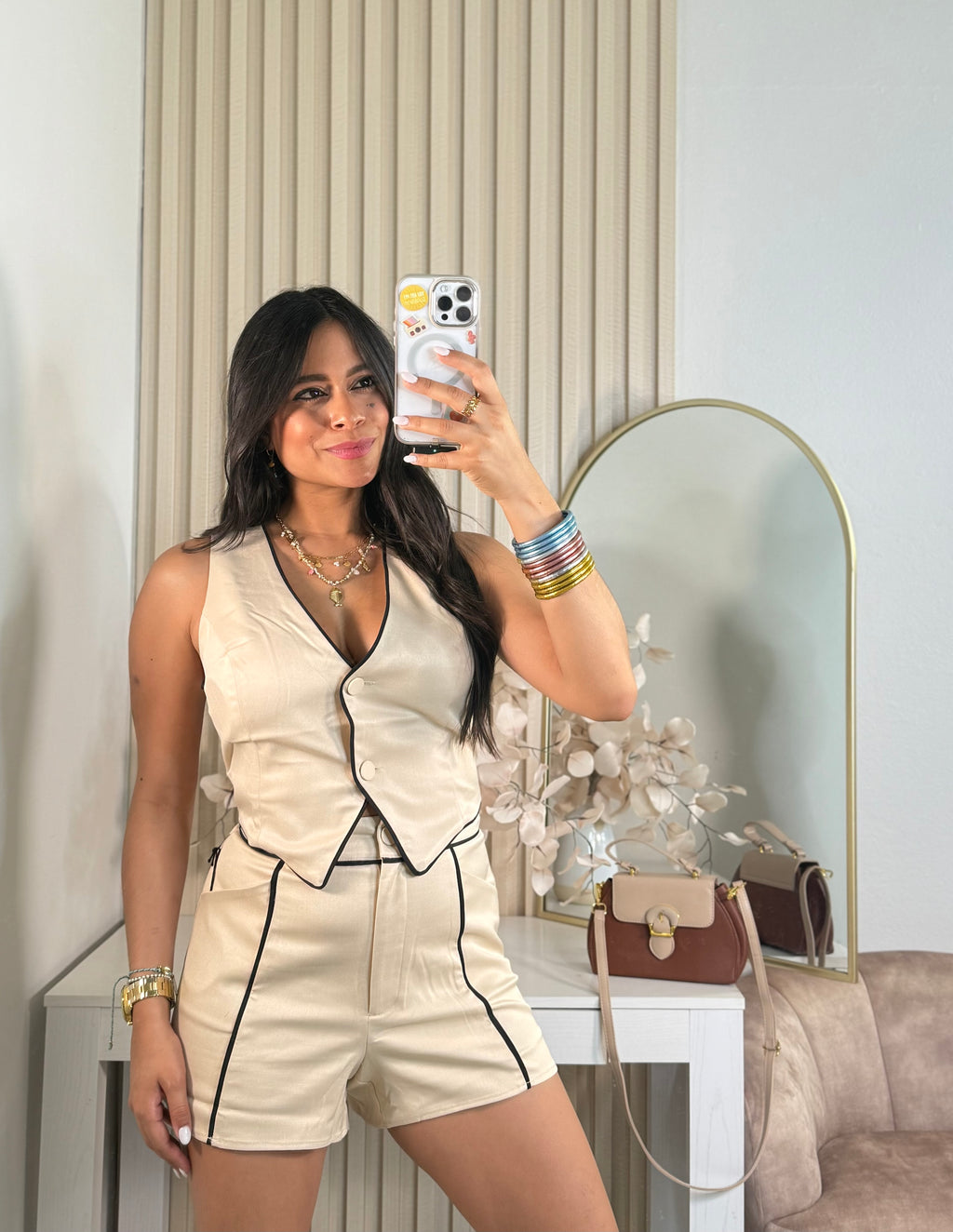 Latte Vest Set