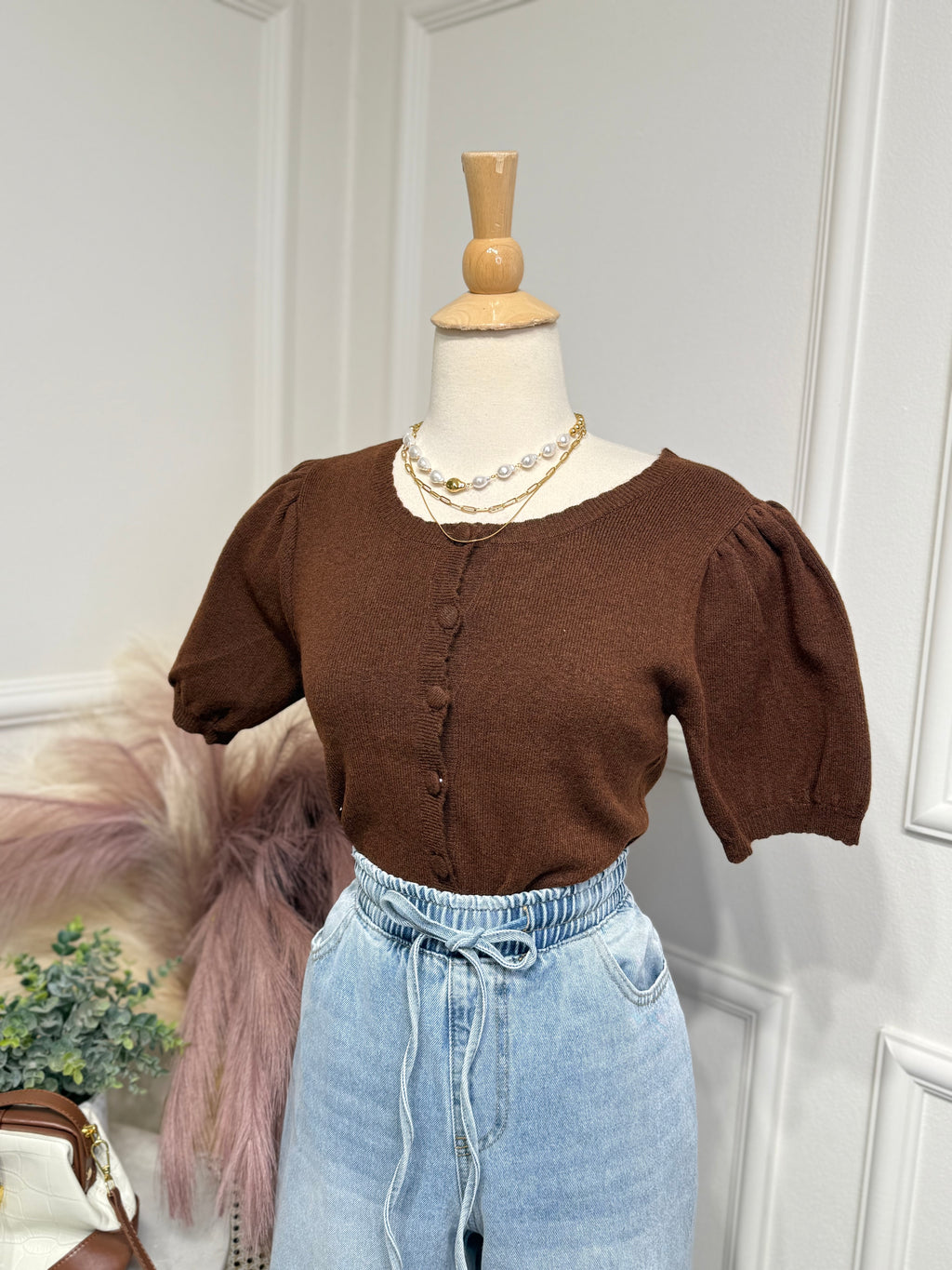Brown Blouse