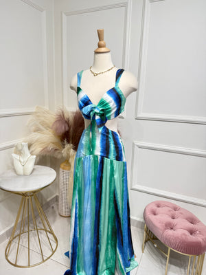 Blue Multi Dress