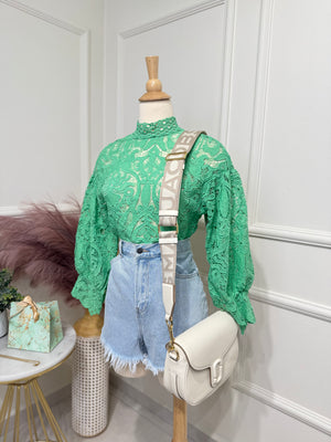 Green blouse