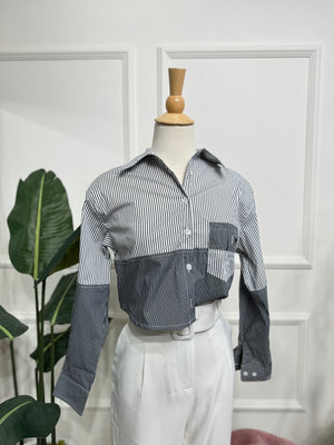 Strips Grey Blouse