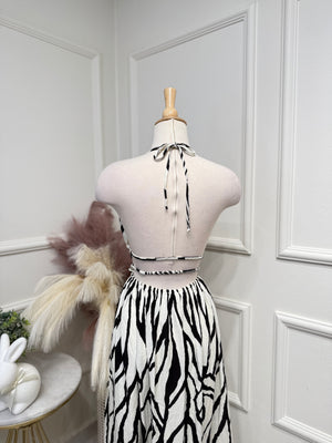 B&W Maxi Dress