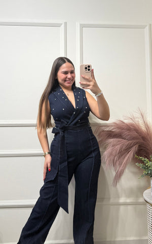 Dark Denim Jumpsuit