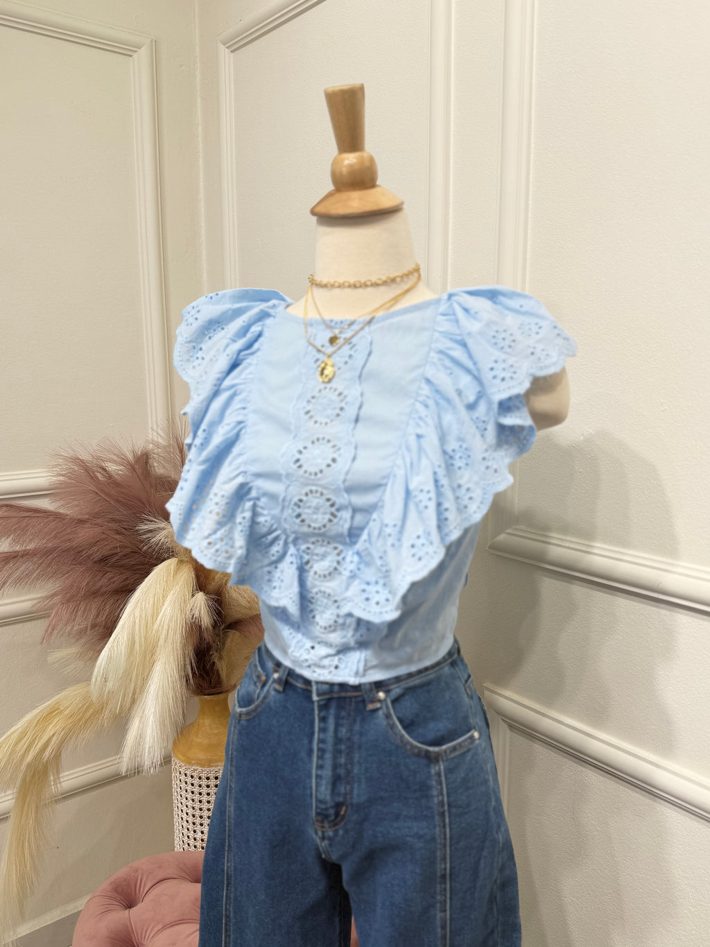 Sky blouse