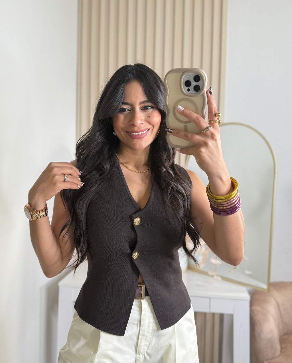 Brown vest