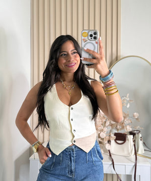 Beige tones vest