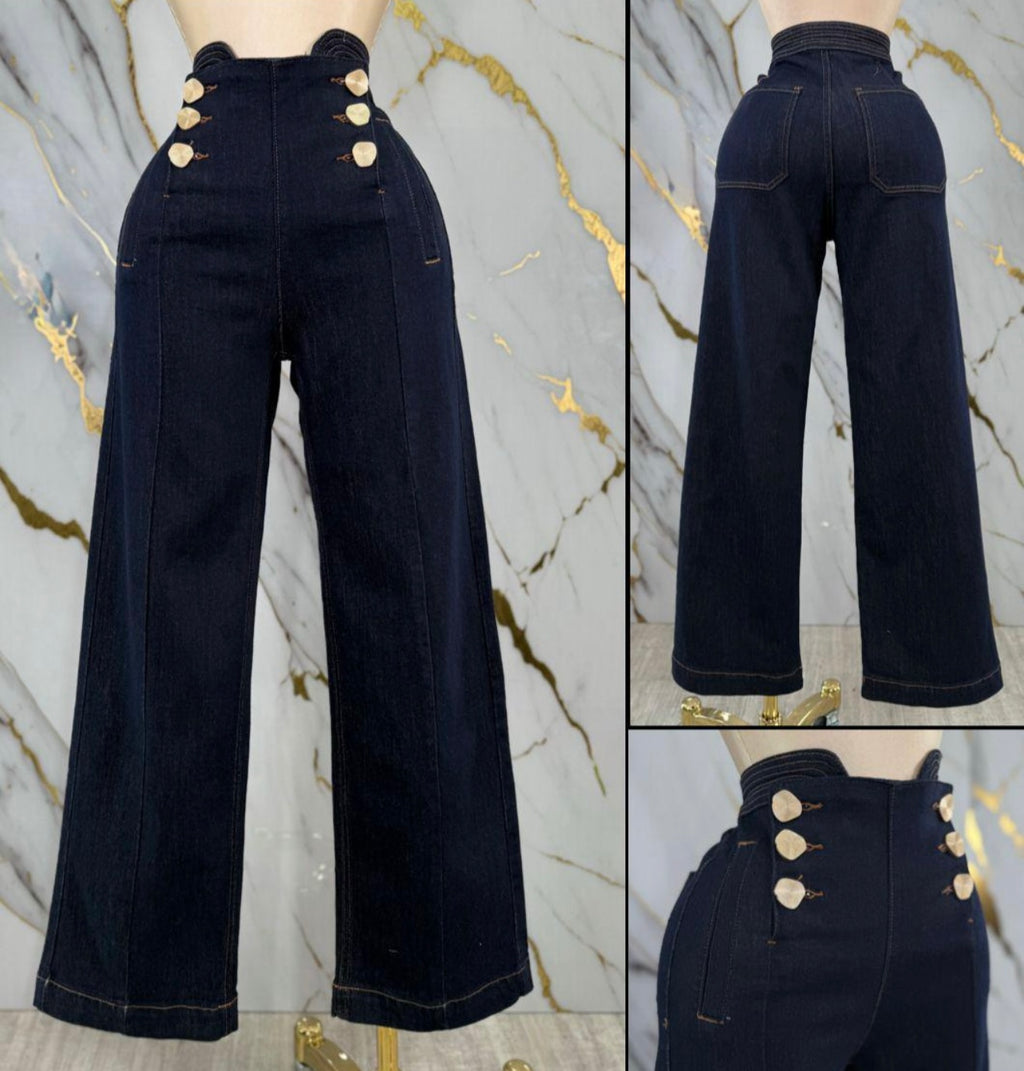 Dark denim pant