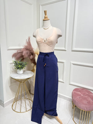 Navy boho pants