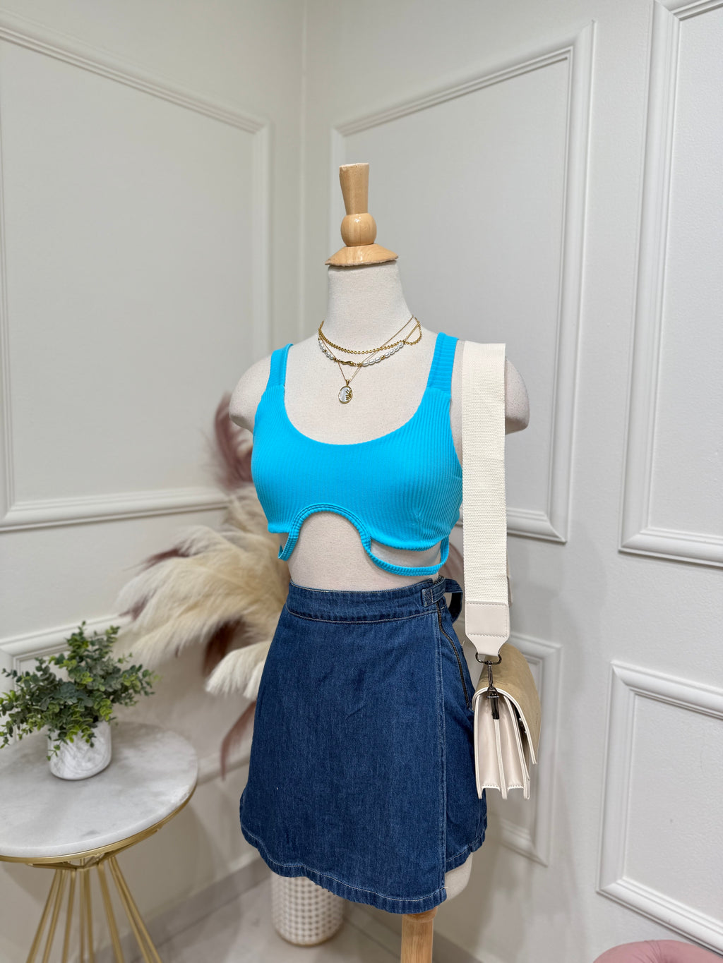 Blue top one size