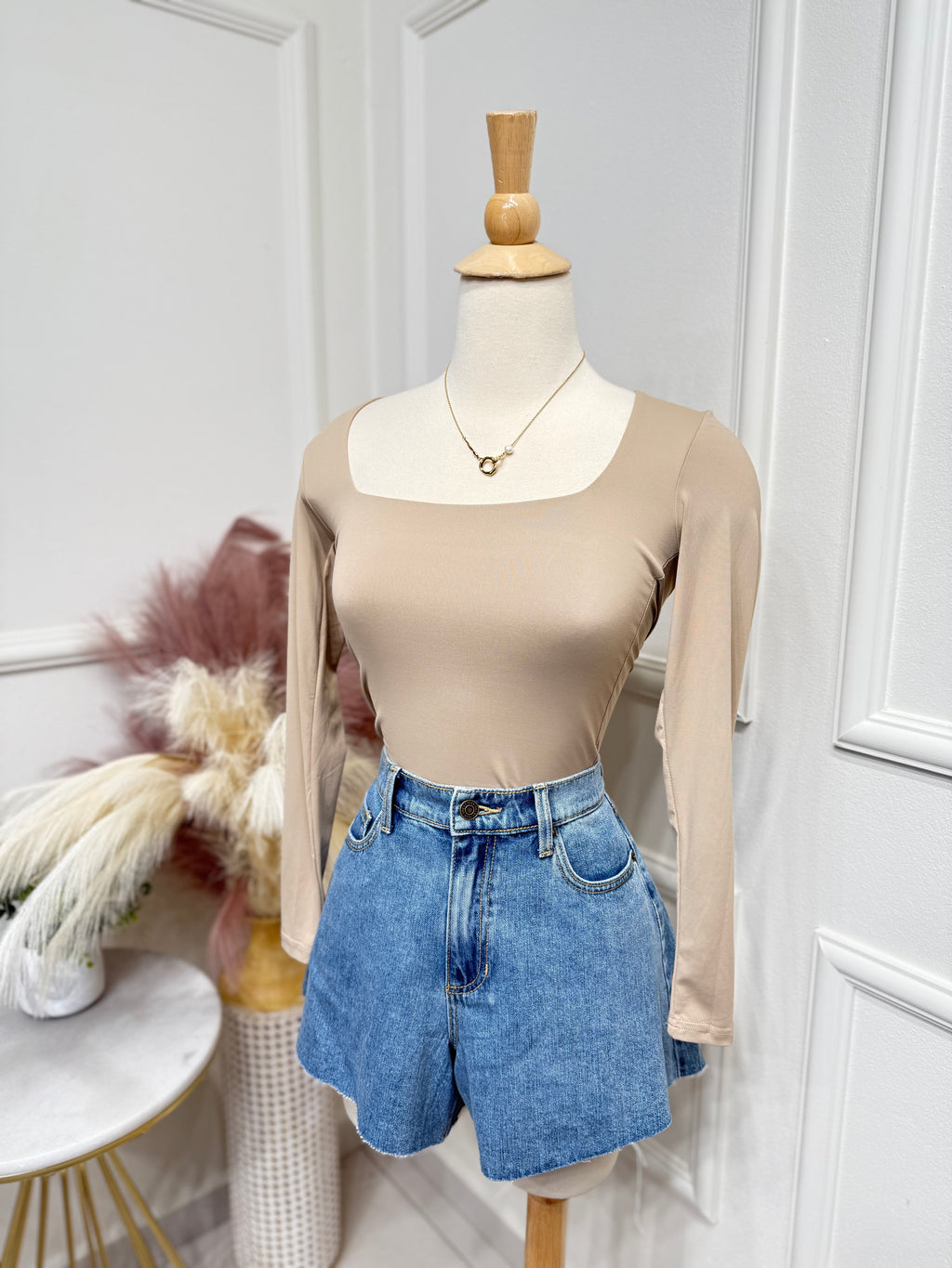 Cream blouse
