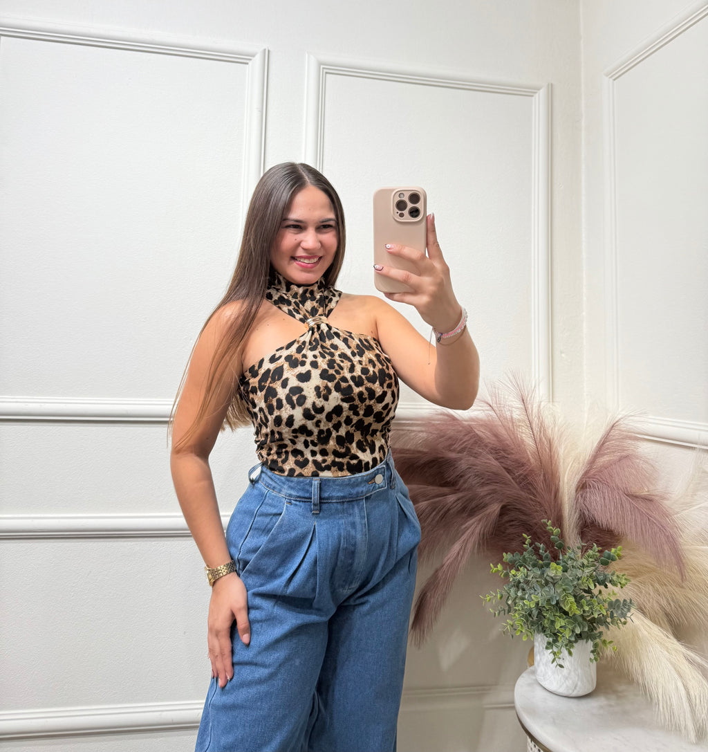 Animal Print Top