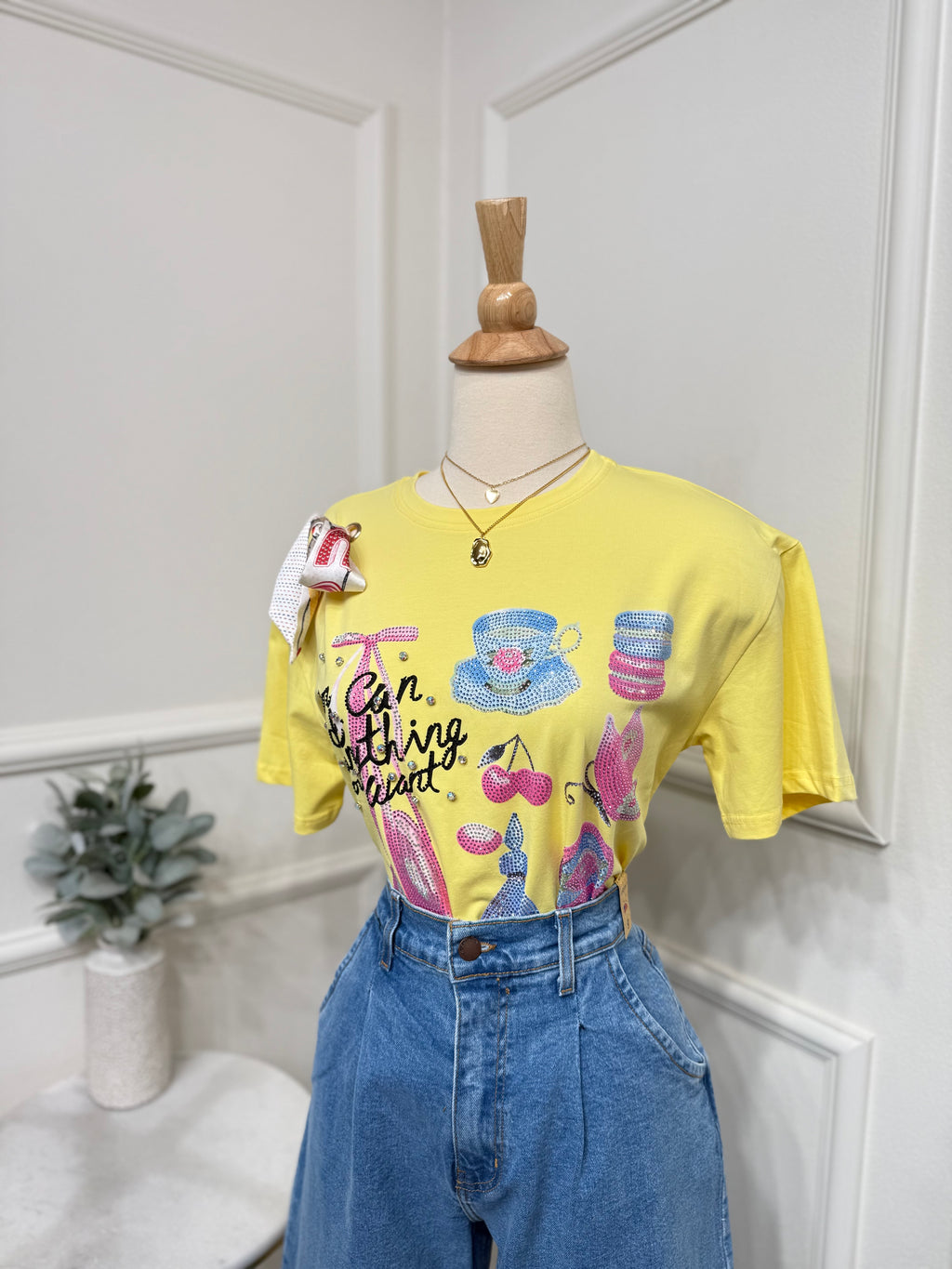 Yellow blouse