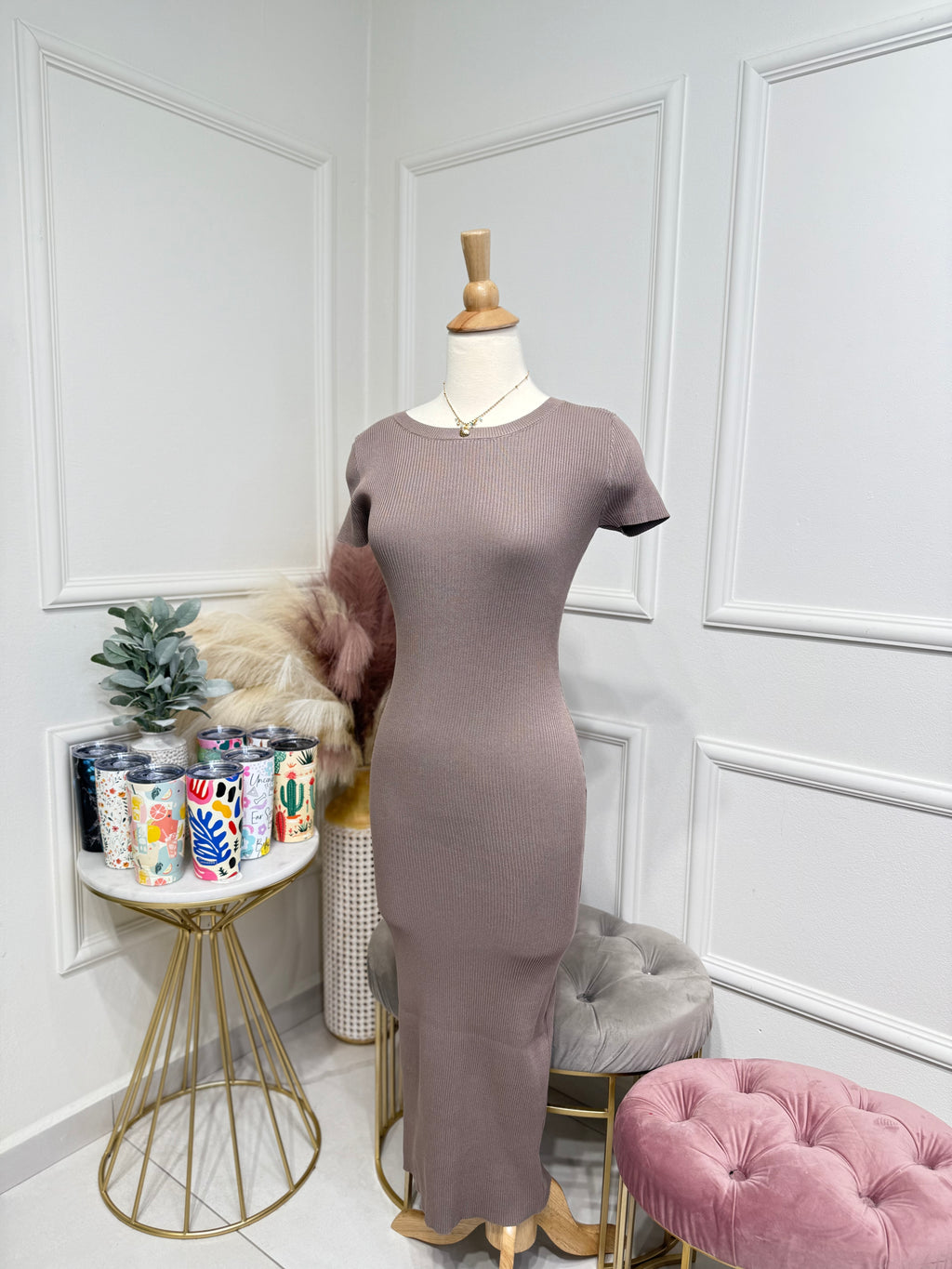 Dusty brown dress