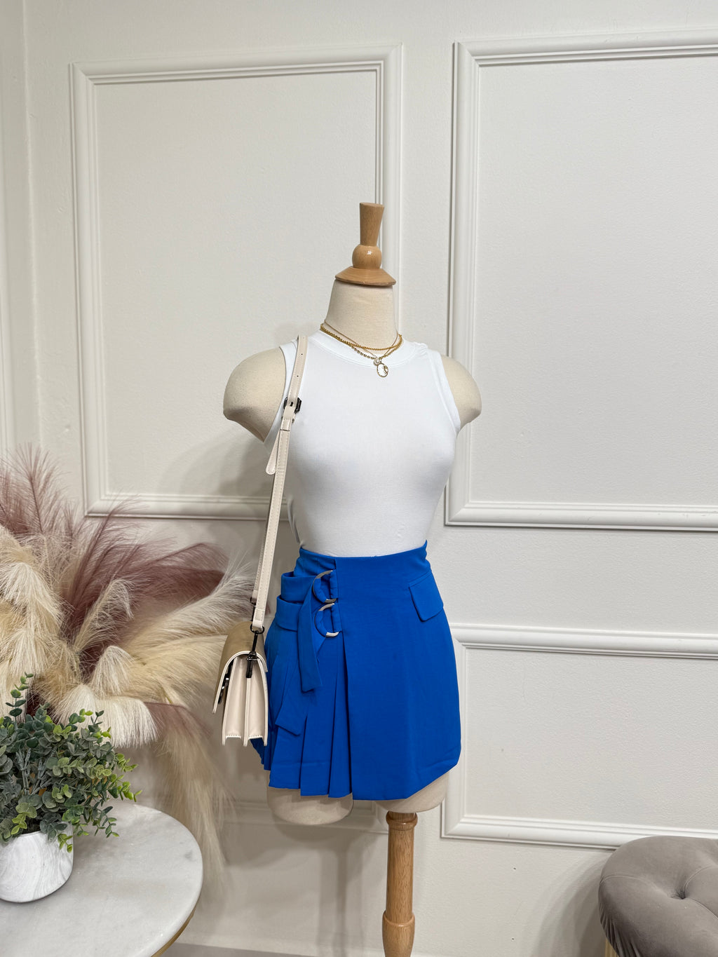 Blue skort
