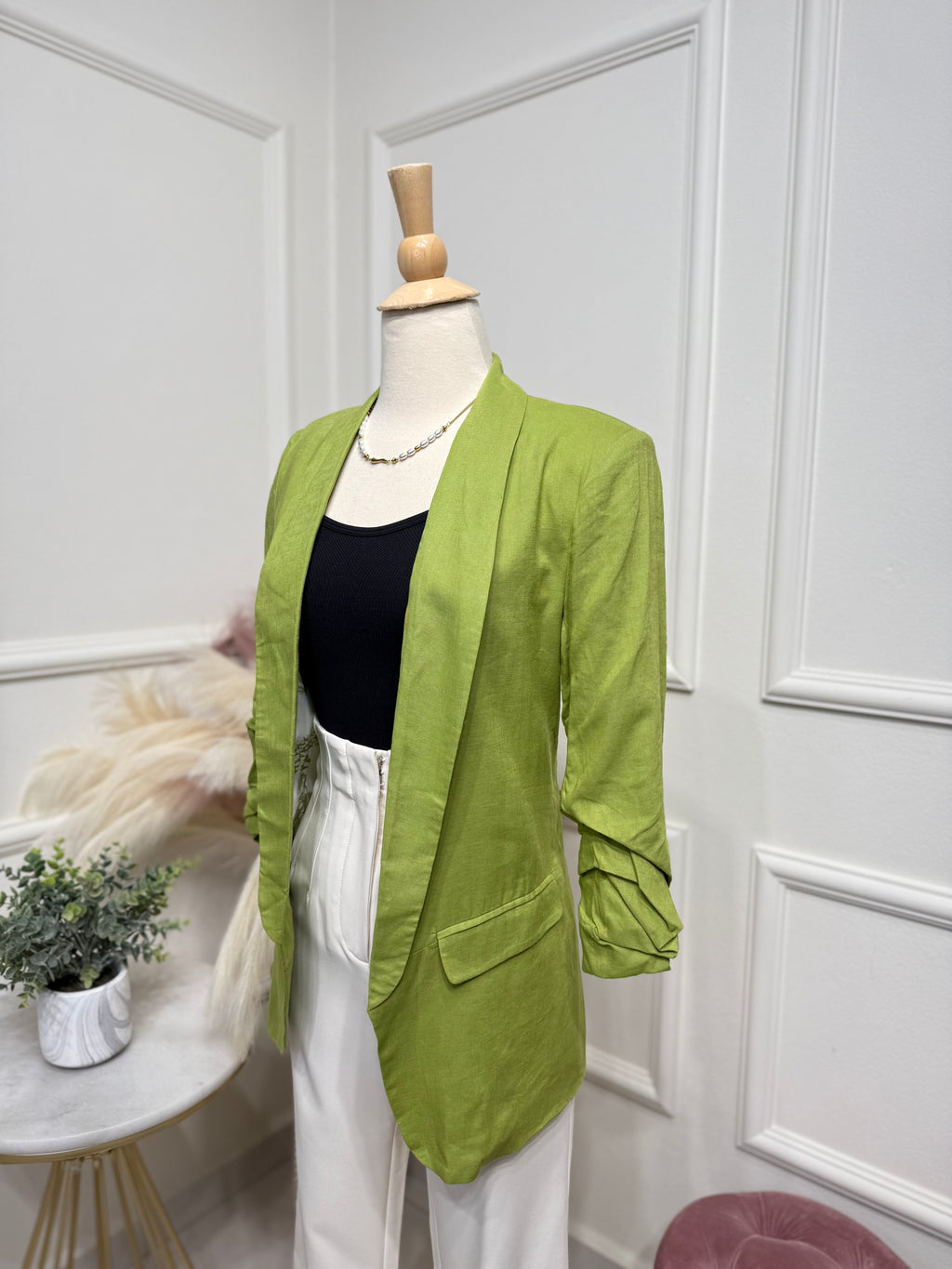 Green blazer