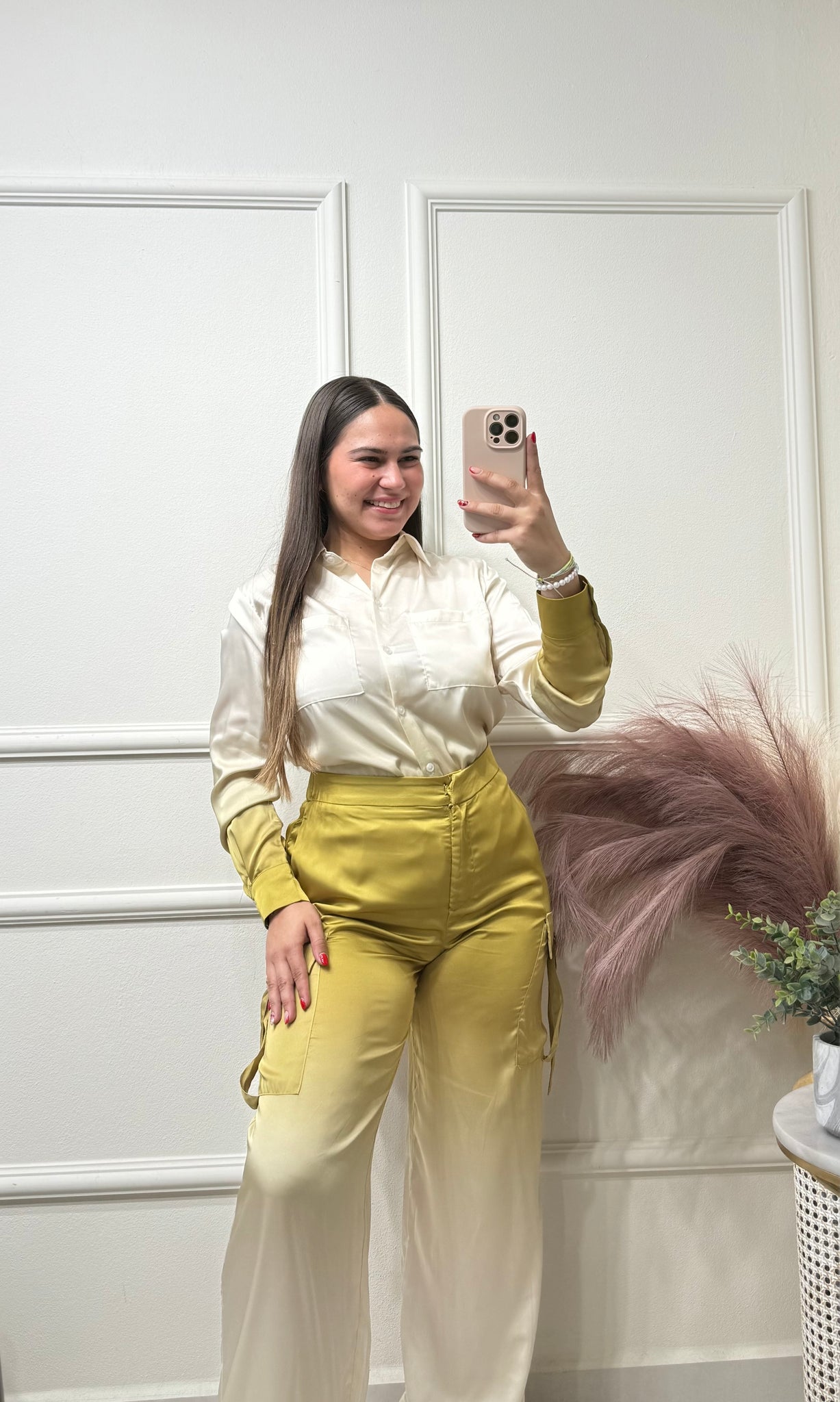 Olive and cream set