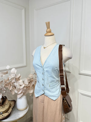 Light denim vest