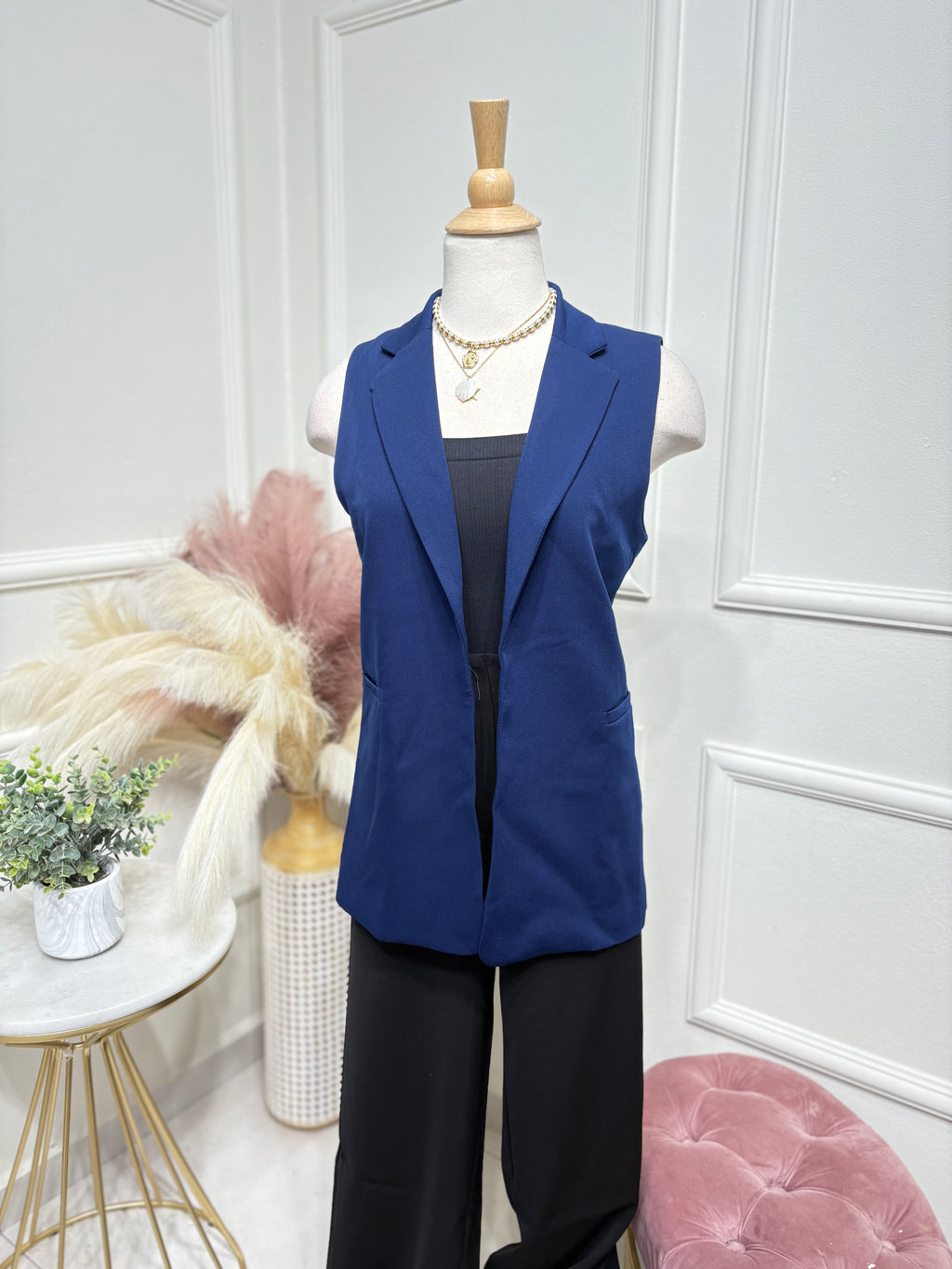 Navy vest