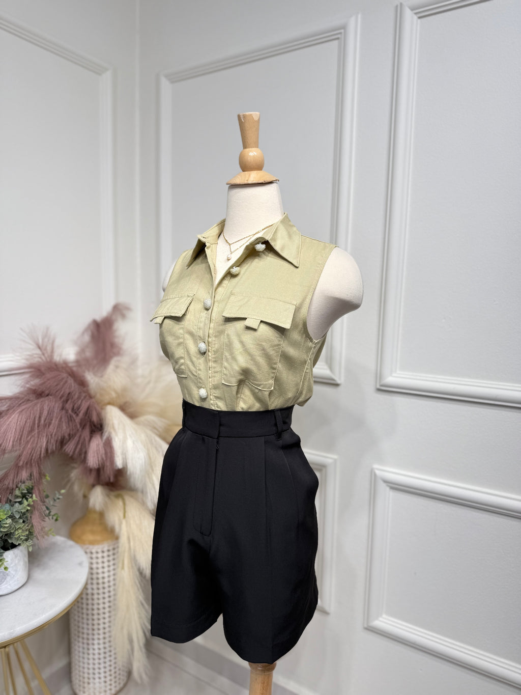 Cargo Cream Blouse