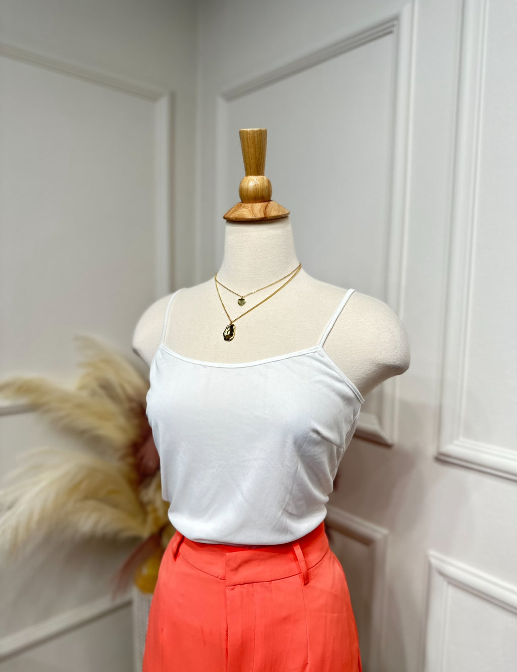 White tank top