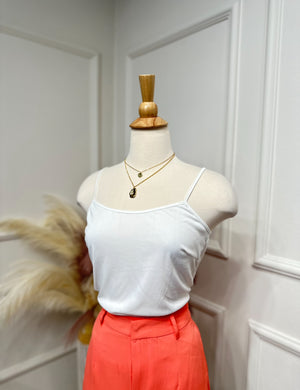 White tank top