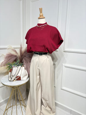 Wine Blouse