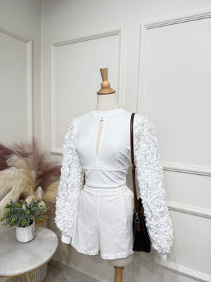 Formal white top