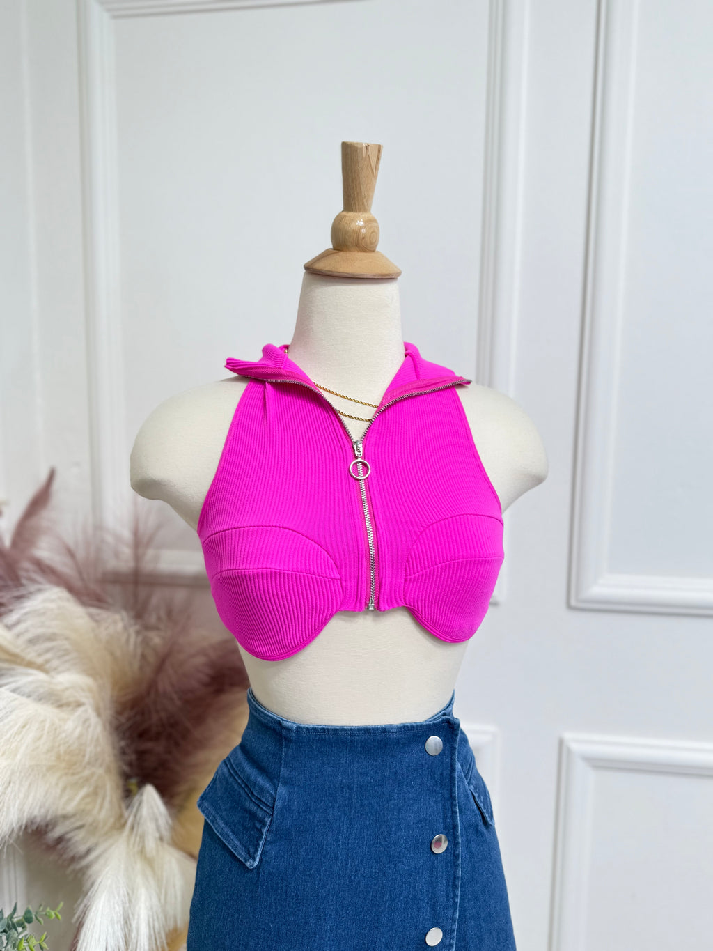 Hot pink top
