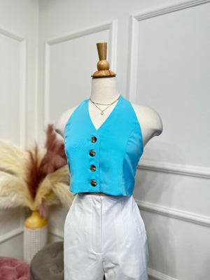 Baby blue vest