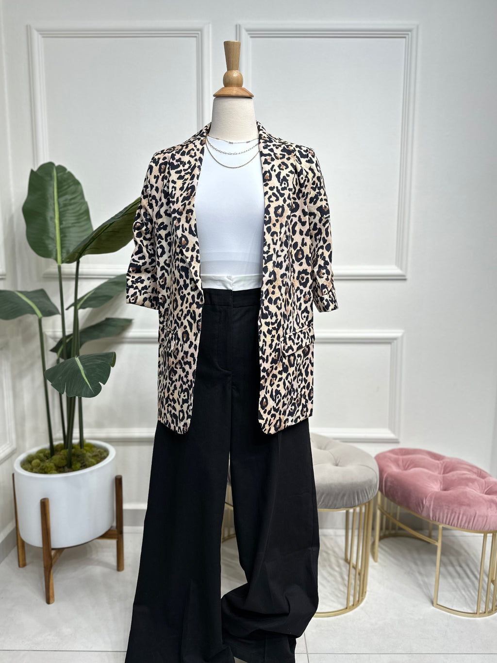 Animal Print Blazer