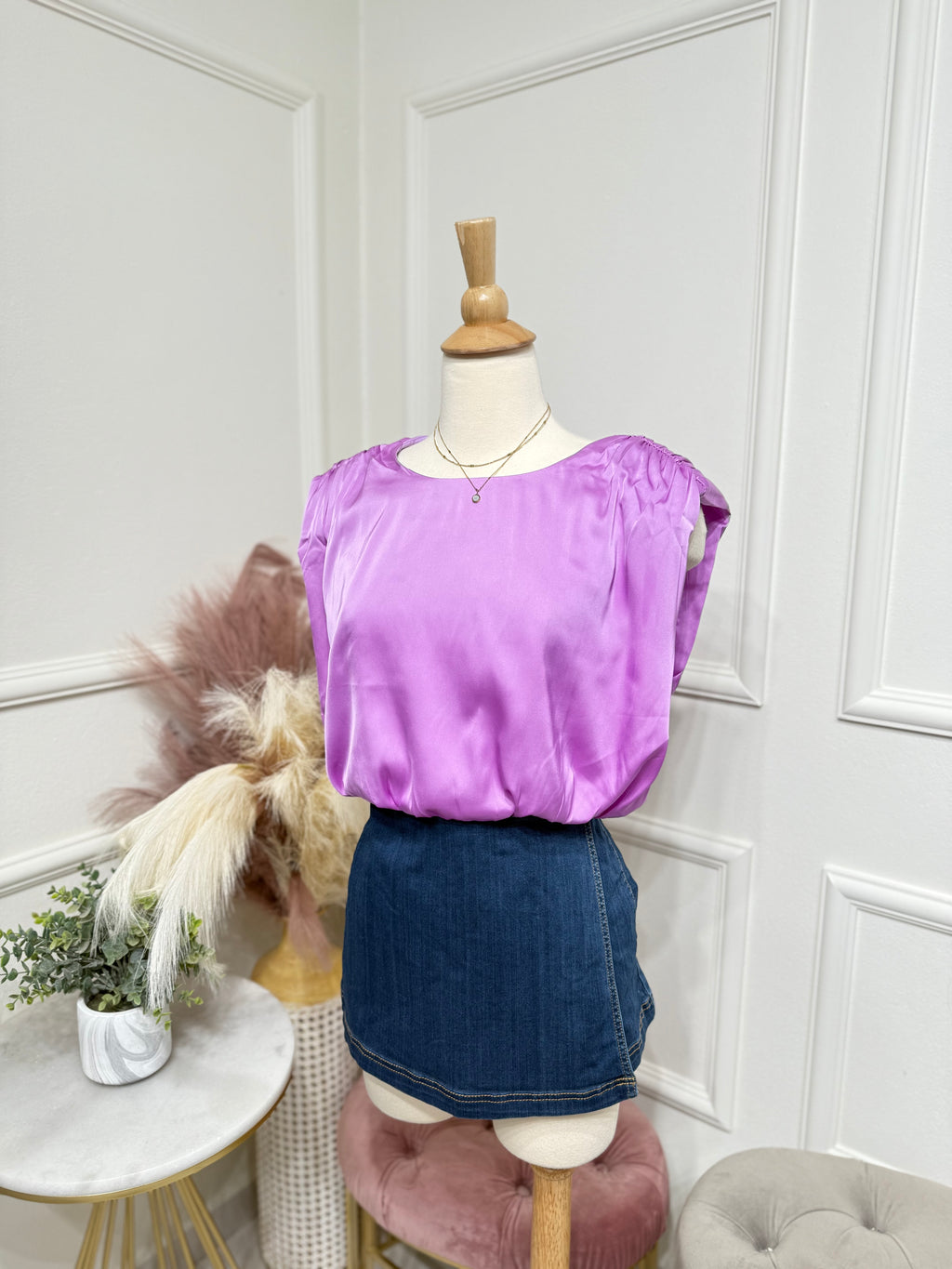 Magenta Blouse