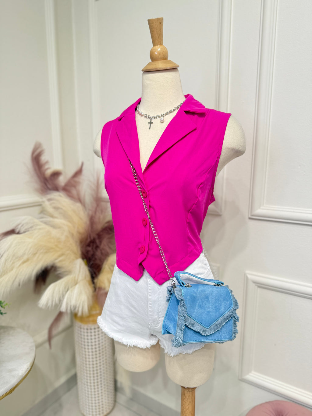 Pink vest