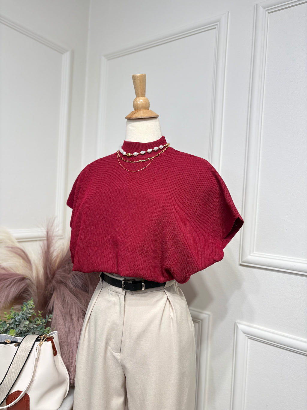 Wine Blouse
