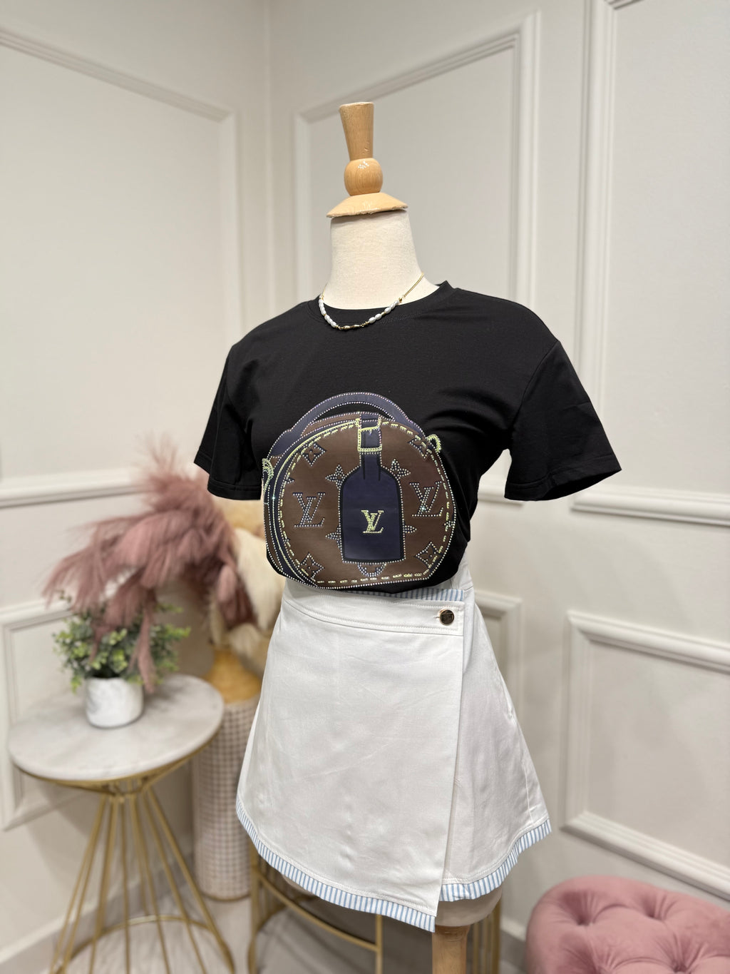 Inspired blouse Black