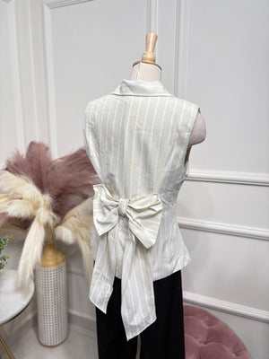Cream vest