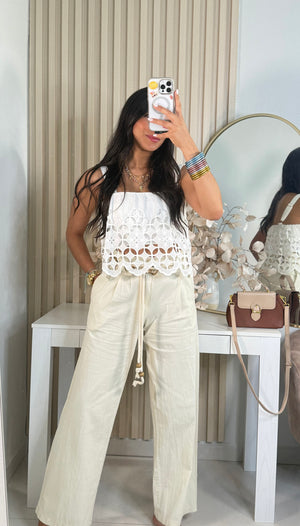 Ivory Boho Pant