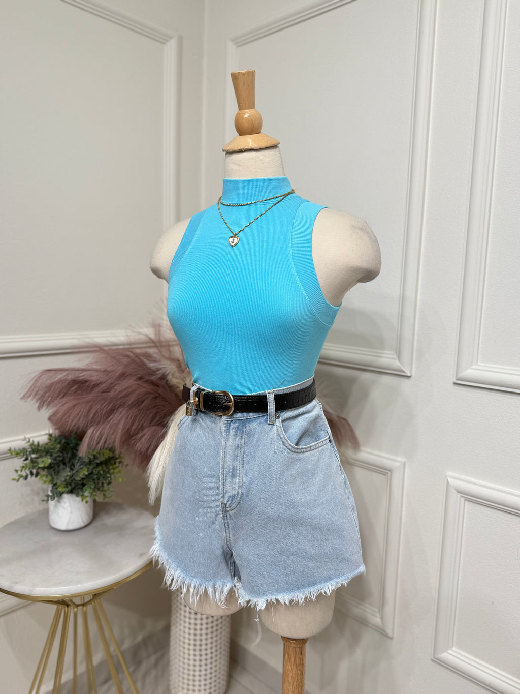 Blue Basic Top